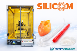 Système de polymérisation UV par méthode LAM pour imprimante 3D en caoutchouc silicone industriel, fabriqué au Japon par AI-Engine, pour pièces médicales flexibles, dureté 0A-60A - Product Image 3
