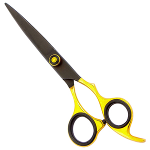 Ciseaux de coiffure professionnels de 6 pouces, logo personnalisé, acier inoxydable de haute qualité, lame tranchante, outil de coiffure pour droitiers, OEM - Product Image 1