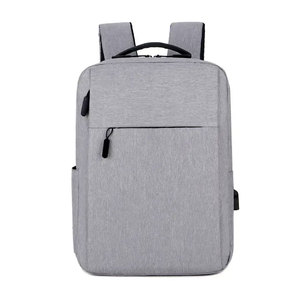 Sac à dos en cuir véritable tendance avec port USB, fermeture éclair, logo personnalisé, imperméable, léger, pour voyage, affaires, ordinateur portable, adolescents, école - Product Image 1