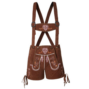 Ensemble de Lederhosen traditionnels bavarois pour femmes, broderie de logo personnalisée, costume d'Oktoberfest écologique uni pour événements - Product Image 6