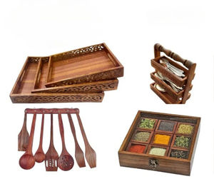 Cuillère en bois massif naturel pour la cuisine, la cuisson, le mélange, le service, de qualité supérieure, écologique, à long manche - Product Image 6