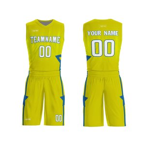 Conjunto de Uniforme de Baloncesto Sublimado Personalizado, Uniforme Profesional, Duradero y Transpirable con Opción de Tallas Grandes, con Números de Jugador - Product Image 1