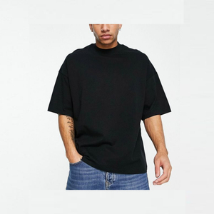 T-shirt en coton pour homme, coupe standard, avec poche avant, col rond, manches courtes, vêtements décontractés de qualité supérieure, OEM ODM - Product Image 4