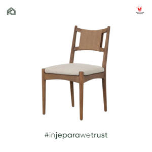 Modern Japandi Solid Teak Wood <b>Dining</b> <b>Chair</b> with Woven Rope Backrest and Upholstered Seat for Home Restaurant Hotel Villa Furnit - Product Image 3