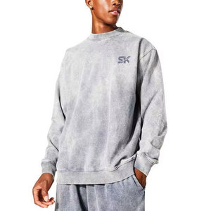 Sudadera de Invierno con Lavado Ácido, Sudadera de Color Sólido con Lavado Ácido, Ropa de Moda, Sudadera con Lavado Ácido - Product Image 1