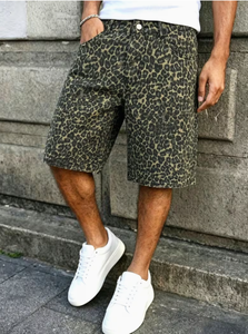 Shorts en jean décontractés pour homme, taille haute, respirants, écologiques, séchage rapide, 100% coton - Product Image 4