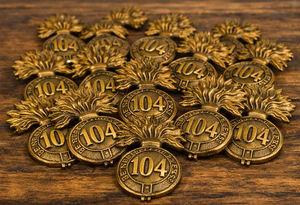 104th Bengal Vintage Style Brass Glengarry Cap Badge <b>Hat</b> Emblem Decorative Metal <b>Pin</b> Accessory Gift Souvenir - Product Image 4