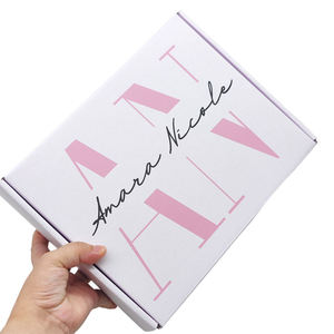 Luxury Custom Mailer <b>Boxes</b> <b>Black</b> & White Clothing Shipping Packaging - Product Image 5