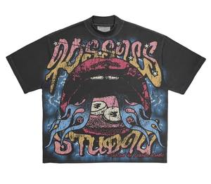 T-shirt pour homme, mode hip-hop, coupe ajustée, manches courtes, t-shirts de qualité pour homme, t-shirts surdimensionnés, vêtements pour homme - Product Image 1