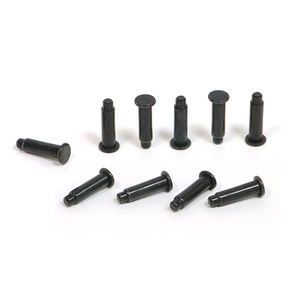 หมุดยึดแบบหัวแบนสีดำชุบสังกะสี สแตนเลสแท้ พร้อมฝาปิดปลาย  ได้รับการรับรองมาตรฐาน ISO สำหรับชุดประกอบที่ปัดน้ำฝนรถยนต์ - Product Image 2