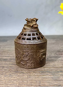 Brûleur d'encens décoratif en métal, style arabe, écologique, pour la maison de luxe, inspiré de l'encens indien Bakhoor - Product Image 4