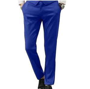 Pantalon habillé en coton pour homme avec logo personnalisé, couleur unie, confortable, idéal pour l'extérieur en hiver, haute qualité - Product Image 2