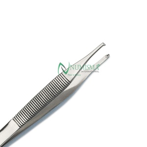 Pinces à pansements manuelles en acier inoxydable de haute qualité, à pointe dentelée, instruments chirurgicaux - Product Image 2