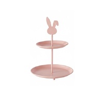 Support à gâteau en métal au design unique, 2 niveaux, pour mariage, événement, fête, décoration, présentation de collations et de biscuits
