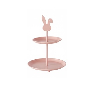 Expositor de Metal de Diseño Único para Pasteles, de 2 Niveles, para Decoración de Bodas y Eventos, Exhibición de Aperitivos y Galletas - Product Image 4