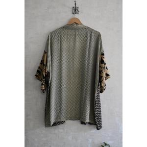 Bata Kimono de Seda Hecha a Mano para Mujer, Camisón Corto Estampado, Lujosa Bata de Novia Sexy para Boda - Product Image 5