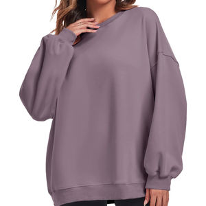 Sweat-shirt pour femme avec impression de logo personnalisé, streetwear, prix de gros, sweat-shirts surdimensionnés imprimés sur mesure pour femmes - Product Image 4