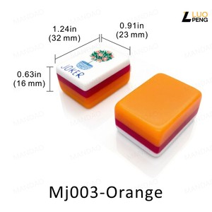 Juego de Mahjong de Acrílico Personalizado con Fichas Impresas, Coloridas y Portátiles, Grabado Profundo, Duradero para Viajar y Jugar - Product Image 3