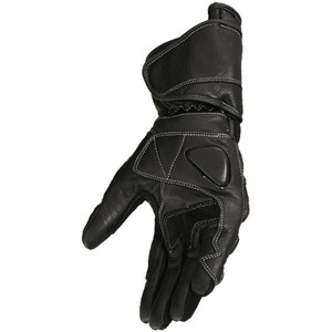 Premium Racing Leather Motorbike Gloves Full Finger Anti-Slip Carbon Fiber Protection Gloves <b>Hook</b> Loop Closure <b>Outdoor</b> Sports - Product Image 4
