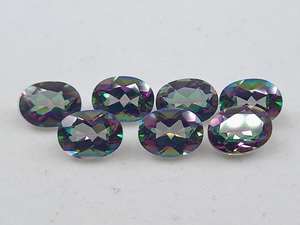 Topaze Mystique Facettée Ovale, Pierre Précieuse en Vrac, Tailles Assorties, Calibrée, Naturelle, Lot pour la Fabrication de Bijoux - Product Image 6