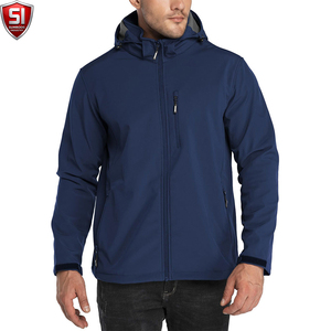 Veste softshell pour homme Sumroos, à capuche amovible, coupe-vent, respirante, fermeture éclair, vêtement d'extérieur décontracté pour le printemps - Product Image 3