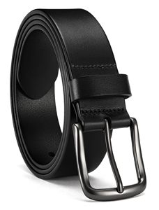 Ceinture en cuir pleine fleur pour homme, ceinture de travail robuste, ceinture décontractée pour jeans, vente en gros OEM - Product Image 1