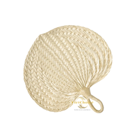 Produits Artisanaux Éventail de Mariage Personnalisé en Rotin Naturel et Verre, Rectangulaire, Style Art Déco, Rustique, Bohème Chic, Ferme, Écologique