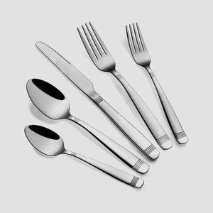Juego de Cubiertos de Acero Inoxidable Duradero con Acabado Pulido Espejo, Diseño Moderno, Apto para Lavavajillas, para Restaurante, Hotel, Cocina y Hogar - Product Image 5
