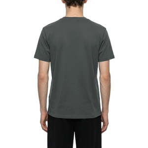 Camiseta de Algodón para Hombre, Cuello Redondo, Corte Clásico, Color Gris Carbón, Lisa, Básica, Casual, Manga Corta, Venta al Por Mayor - Product Image 5