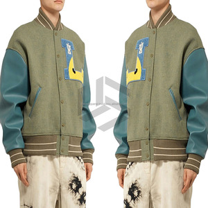 OEM Custom Logo Varsity <b>Jackets</b> High Quality Thick Canvas <b>Waterproof</b> Breathable Windproof Eco-Friendly <b>Winter</b> - Product Image 5