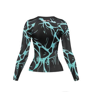 New Men BJJ Printed Rash Guard 100% Cotton Breathable Shrink-Proof Lightweight Quick-Dry Compression Wear Gym Fitness Workout - Product Image 2