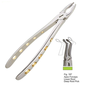 คีมถอนฟัน เครื่องมือทันตกรรม แบบอังกฤษ คีมเอเพ็กซ์ สำหรับถอนรากฟันล่าง รากลึก ทำจากสแตนเลส ใช้งานด้วยมือ - Product Image 5