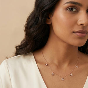 Pendentif en diamant naturel de 0,12 ct, certifié IGI, taille brillant rond H-I, clarté VS-SI, diamant extraits de la terre, collier solitaire en or, bijoux - Product Image 1