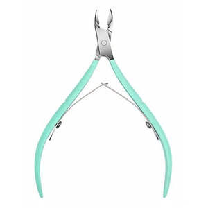 New Design Stainless Steel 9mm Blade Tip <b>Cuticle</b> <b>Nippers</b> with Non Slip Handle and Double Spring Made in Pakistan - Product Image 2