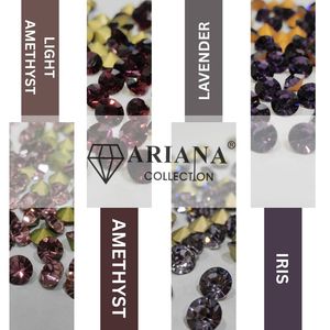 Pierres en cristal de verre ARIANA Premium Chaton à dos pointu, Améthyste clair, Améthyste lavande, Iris pour la confection de bijoux et de vêtements, et les serre-têtes - Product Image 2
