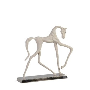 57x13x56cm Handmade Aluminium Horse Sculpture Contemporary Animal <b>Figure</b> Tabletop Decor for Living Room Eco-Friendly Durable - Product Image 6