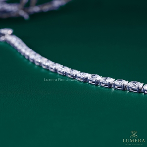 Pulsera de Tenis de Lujo con Diamantes Cultivados en Laboratorio de Corte Ovalado, Oro de 9K, 10K, 14K, 18K, Certificación IGI, 24 Quilates, para Mujer, Joyería de Boda - Product Image 3
