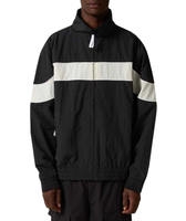 Ensemble de survêtement unisexe respirant coupe-vent effet froissé deux pièces avec empiècements, haute qualité, grandes tailles, personnalisable avec logo