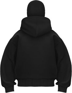 Balaclava <b>Jacket</b> Zip Up Fashion Double Layer Hoodie Hip Hop Outerwear <b>Jacket</b> Y2K Clothing for Men and Women - Product Image 2