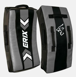 Very High Quality Heavy Duty Curved Nylon Leather PU Kick <b>Shield</b> Muay Thai MMA Training Pad - Product Image 4