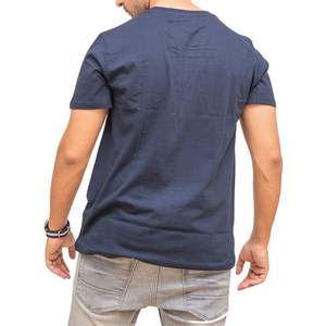 T-shirt en coton uni pour homme, impression de logo personnalisé, manches courtes, col rond, décontracté, été, écologique, respirant, style streetwear - Product Image 4