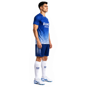 Customized Logo Sublimation Breathable Polyester T-Shirt Sports Jersey Breathable Football Club <b>Soccer</b> Clothing Silk Screen - Product Image 5