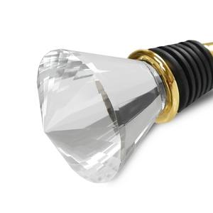 Decorative Crystal <b>Wine</b> Bottle <b>Stopper</b> Reusable Crystal Diamond Shape Gold Plating Zinc Alloy <b>Wine</b> Bottle Plug for Beverage - Product Image 4