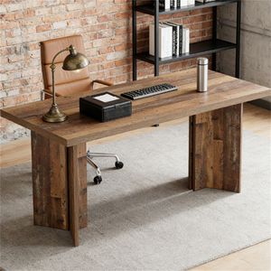 Scrivania in legno, scrivania amministrativa, scrivania per computer, scrivania da studio - Product Image 1