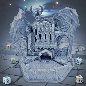 Tour à dés Maxmax imprimée en 3D, thème Nid de Dragon, accessoire de jeu de rôle de table pour Noël et Halloween, cadeau idéal - Product Image 3