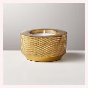 Exclusivo Portavelas Metálico Hecho a Mano, Acabado Contemporáneo, Accesorio Decorativo de Alta Gama para Velas, Ideal para Pascua - Product Image 1