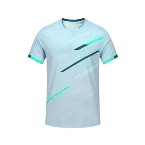 เสื้อเทนนิสและแบดมินตันแขนสั้นระบายอากาศดีไซน์เฉพาะสำหรับผู้ชายมืออาชีพ - ชุดกีฬาระดับพรีเมียม - Product Image 6