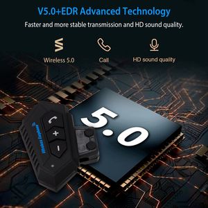 Sistema di Comunicazione Portatile con Cuffie e Altoparlanti Wireless per Casco Moto - Product Image 4