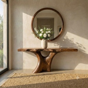 Organic Style Handmade Natural <b>Wood</b> Console <b>Table</b> for Living Room Modern Live Edge Entryway <b>Table</b> Solid <b>Wood</b> Home Decor Luxali - Product Image 1