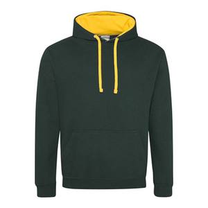 เสื้อฮู้ดผู้ชายสีเบจ ทรงปกติ ผ้าถักผสมฝ้าย 50% มีกระเป๋าหน้า สไตล์วินเทอร์ แนวอาร์แวนท์การ์ด คูลเจอร์ครูว์ ใส่สบาย - Product Image 3